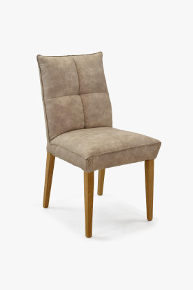 Komfortné jedálenské stoličky Riga sivé čalúnenie